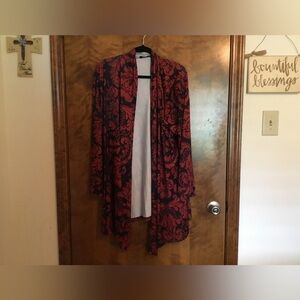 Lily Brand, 2XL, Red and Black, Plus Size Woman’s Jacket